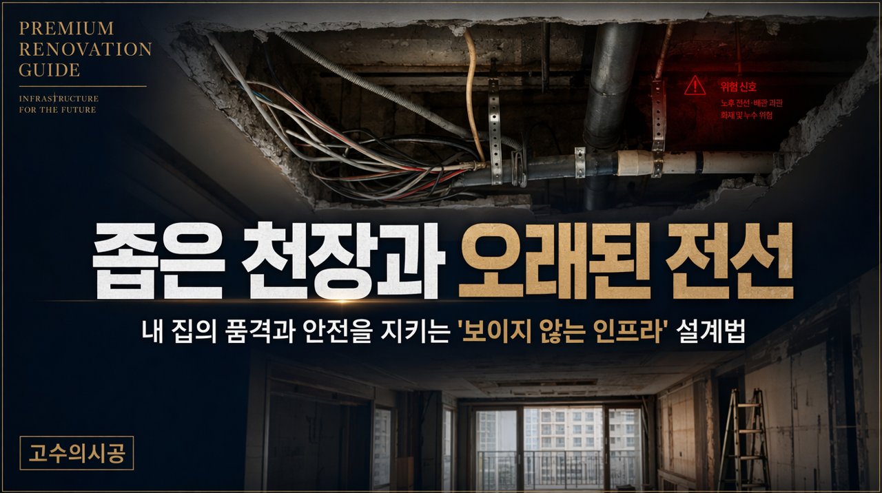 좁은 천장과 오래된 전선, ‘보이지 않는 인프라’ 설계법