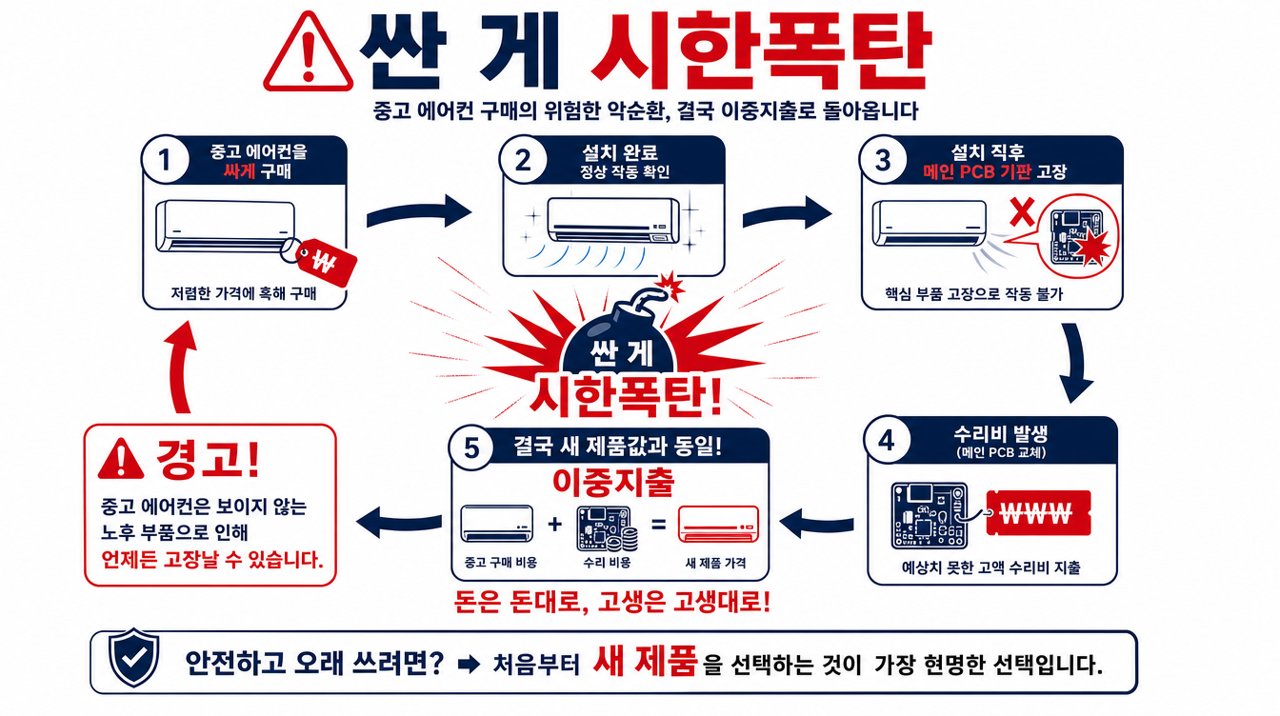 보증 없고 PCB 사망 위험 — 60만 원 아끼려다 새 값이 됩니다