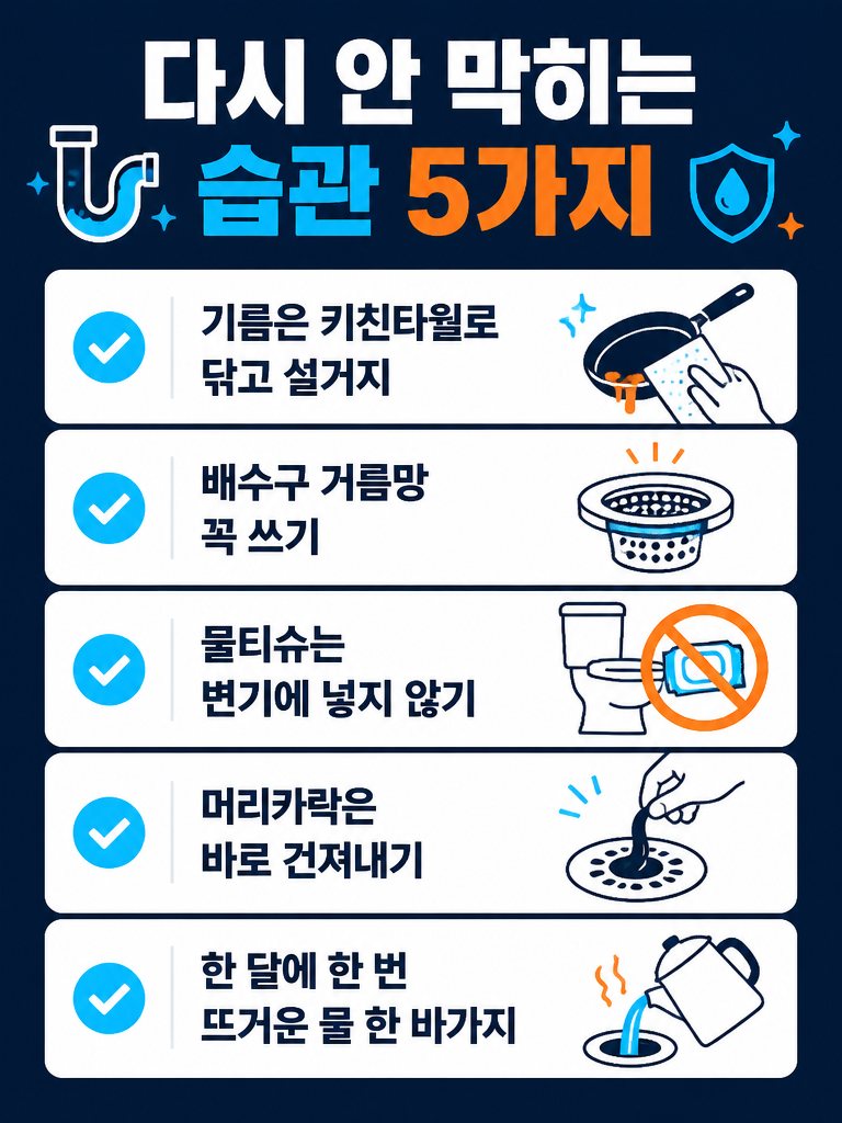 다시 안 막히는 습관 5가지